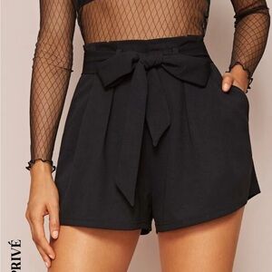 Women’s Paperbag Waist Slant Pocket Shorts
